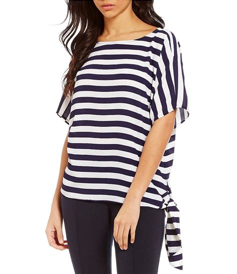 michael michael kors stripe tie top|Michael michael kors side tie top + FREE SHIPPING .